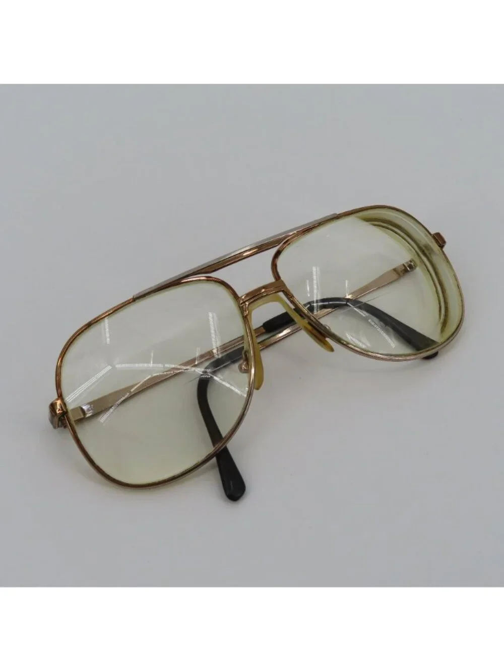 VTG Marcolin Marchon 900-F9 Gold Silver Metal Eyeglasses Glasses Frames Italy